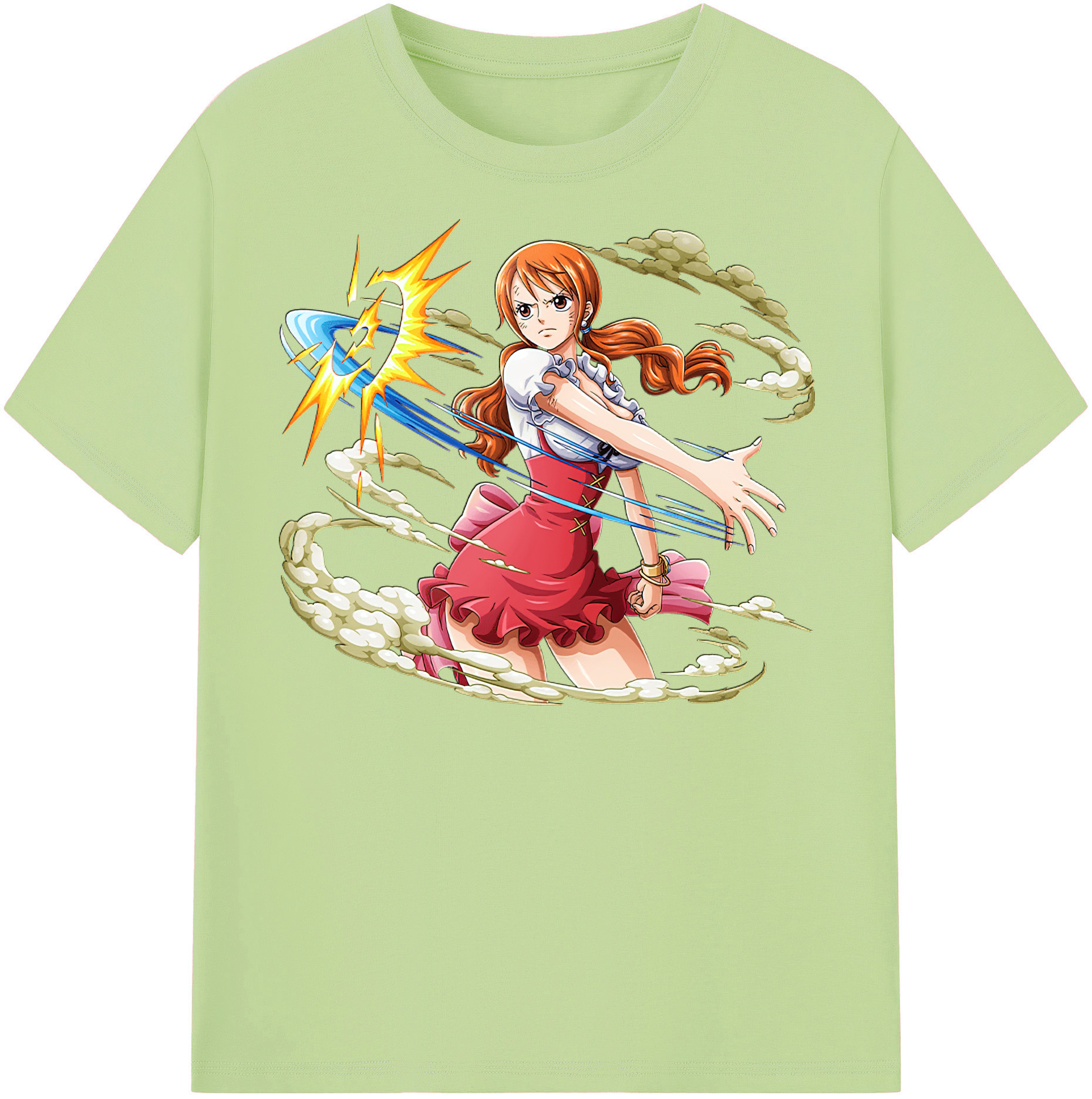 ワンピース ナミ ONE PIECE Nami 綿100％半袖Tシャツ（フロントプリント）